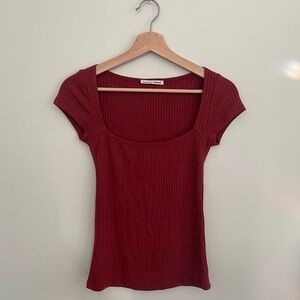 reformation women’s bardot knit top